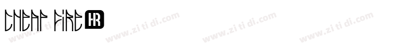 CHEAP FIRE字体转换